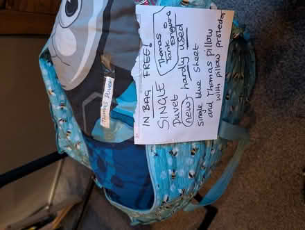 Photo of free Thomas Duvet single bed set and pillow (Newhaven BN9) #2