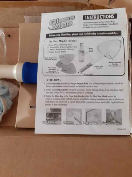 Photo of free Glass mop unused but quite old (Tonbridge TN9) #1