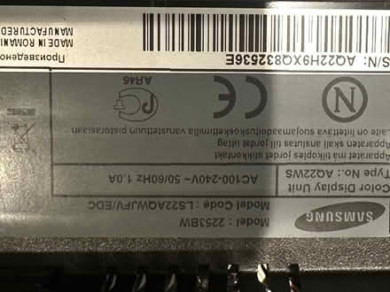 Photo of free Samsung monitor (Altrincham) #3