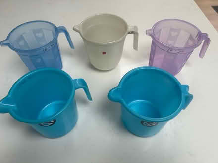 Photo of free 5 x plastic 500ml / 1 pint jugs (W13) #2