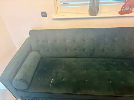 Photo of free Green 3 seater couch (Chertsey KT16) #3