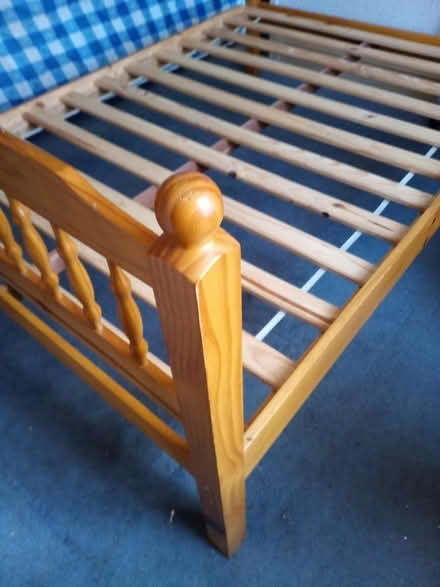Photo of free Pine double bed frame Armley LS12 (Armley LS12) #1
