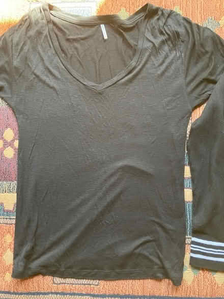 Photo of free sz L. tennis sweater, black top (south sunnyvale) #2
