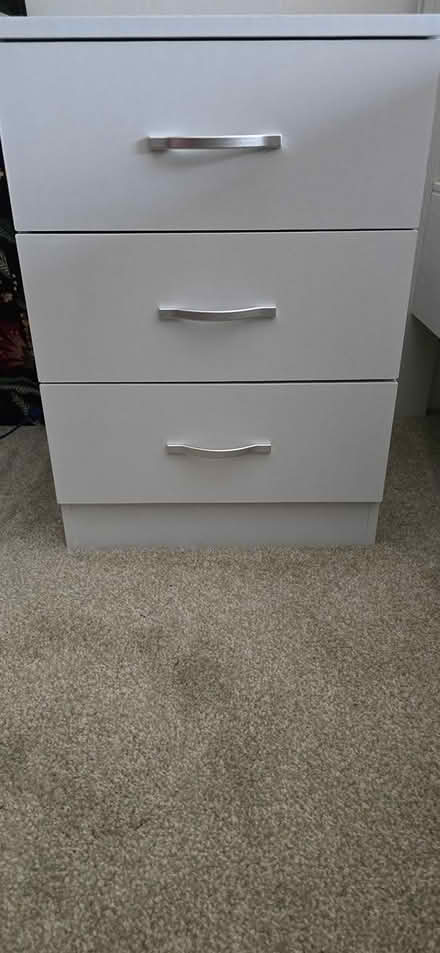 Photo of free 3-drawer bedside unit (Broadway, Fleetwood FY7 8HF) #1