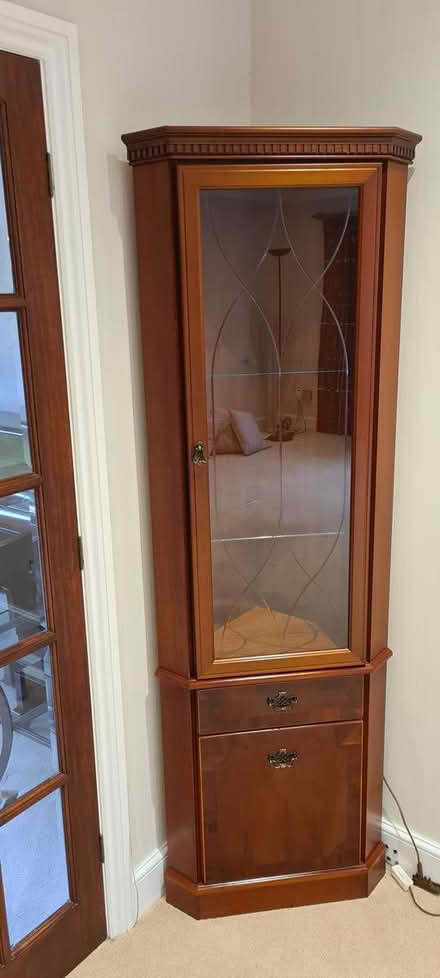 Photo of free Tall corner display cabinet (Maulden MK45) #1