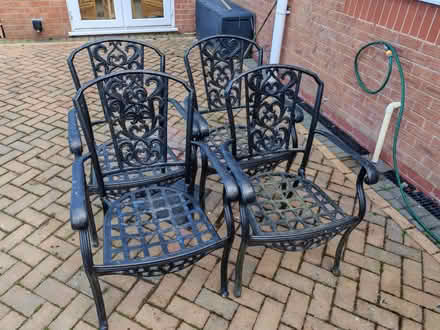 Photo of free Four garden chairs. (Earnshaw Bridge PR26) #1