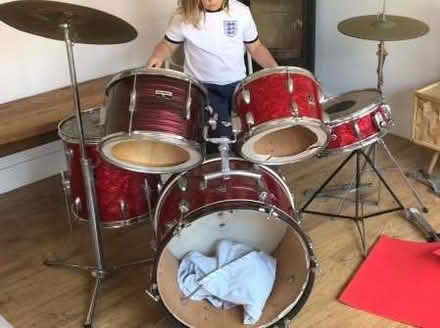 Photo of free bass drum from drum kit with kick pedal (Moor Allerton LS17) #1