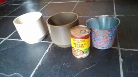 Photo of free Ceramic/Metal Plant Pots (Saint Thomas Ward EX2) #2