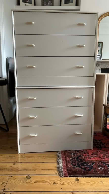 Photo of free 2 sets of white drawers (Lexden CO3) #1