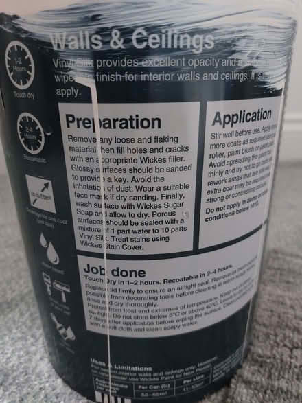 Photo of free 5L Ivory walls and ceiling paint (Humphrey's End GL6) #2