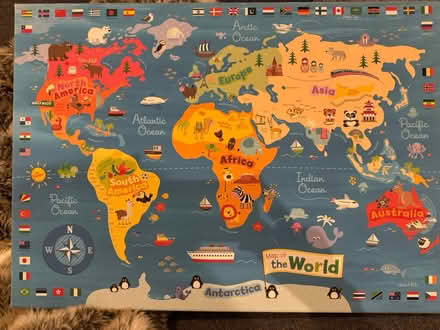 Photo of free Children’s World Map Canvas (Cheltenham) #1