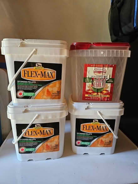 Photo of free EMPTY petfood tubs (Auburn, near Lake of the Pines) #2