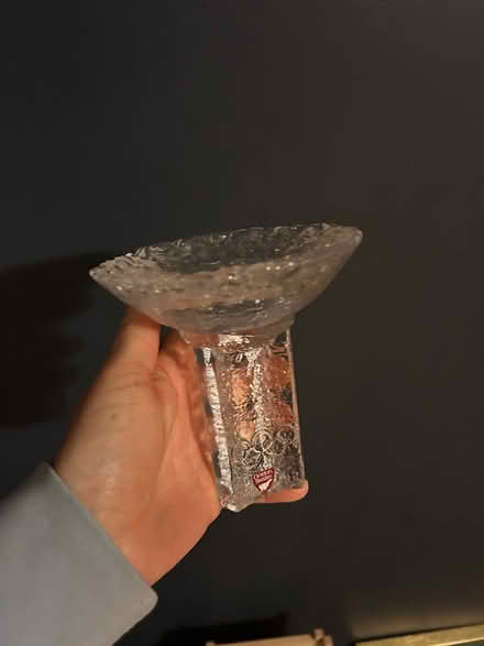 Photo of free Orrefors Olympic torch candleholder (Lexington Center) #1