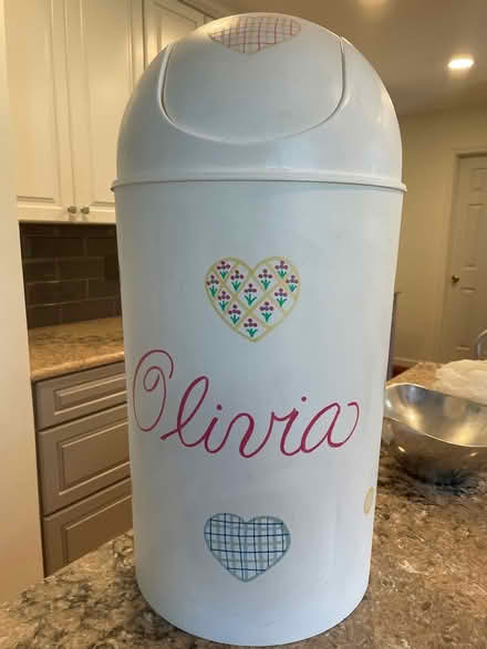 Photo of free Personalized Olivia trashcan (North Silver Spring) #1