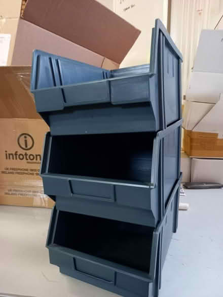 Photo of free Plastic, stackable storage boxes (Chapel Allerton LS7) #1