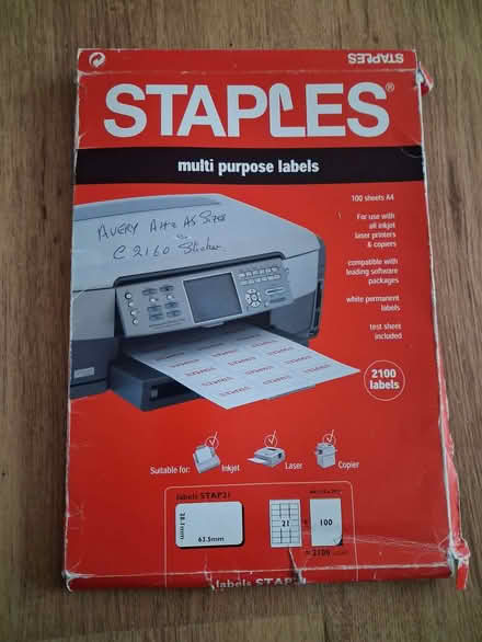 Photo of free Multi purpose labels (Bare LA4) #1