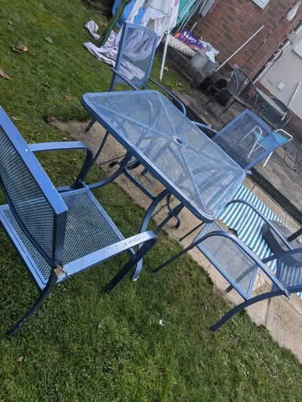 Photo of free Metal patio table table & chairs (Wolverhampton WV10) #1