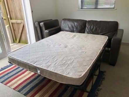 Photo of free Leather sofa bed (Glastonbury BA6) #4