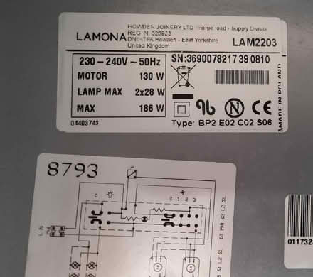 Photo of free Cooker Hood integrated (Keswick CA12) #2