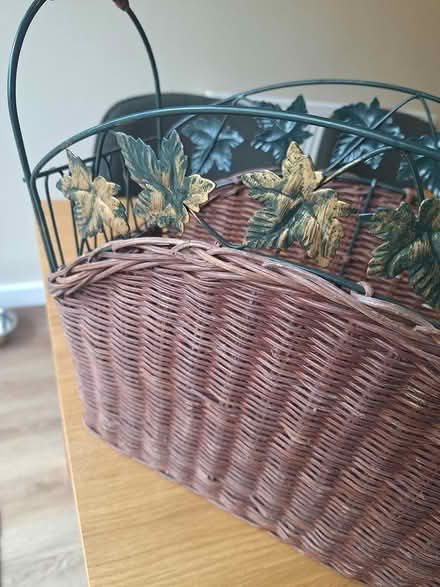 Photo of free Rattan/Metal Magazine Rack (Bedhampton PO9) #2