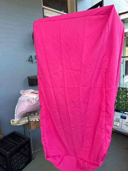 Photo of free 3 pink 4ft tablecloths and 1 black (Park View - Colombia Heights) #1