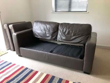 Photo of free Leather sofa bed (Glastonbury BA6) #3