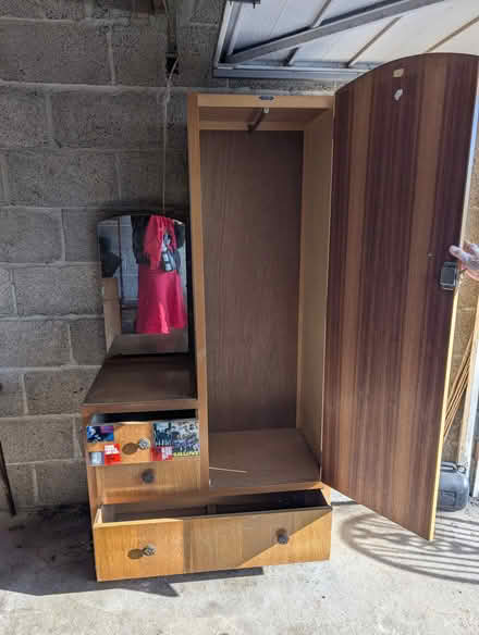Photo of free Wooden wardrobe with mirror (Glastonbury BA6) #3