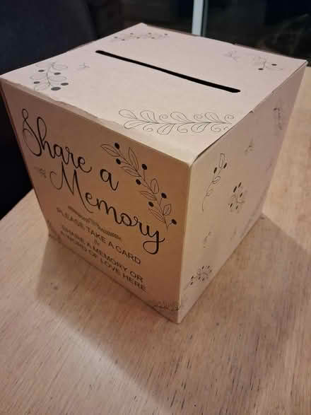 Photo of free Cardboard memory box (Formby L37) #1