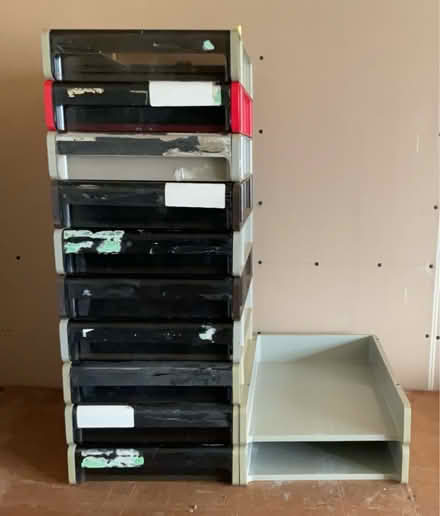 Photo of free Plastic stackable drawer unit (Shefford SG17) #1