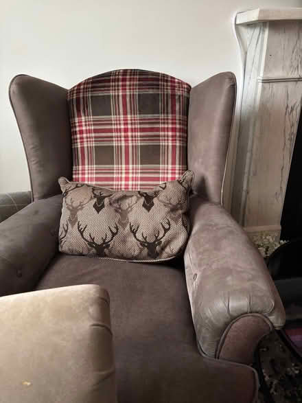 Photo of free Sofa Set With Footstool (Barrow-in-Furness LA13) #2