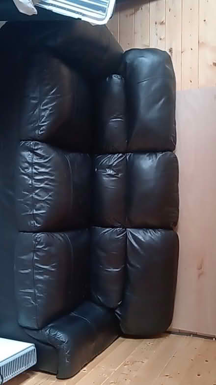 Photo of free Black 3 seater sofa (Little Carleton FY3) #1