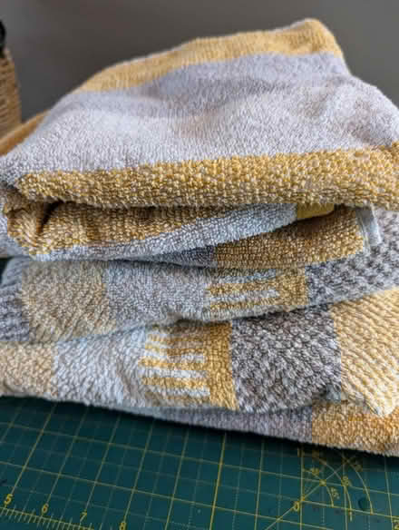 Photo of free Striped towel set + blue bath sheets /towels (Newhaven BN9) #3