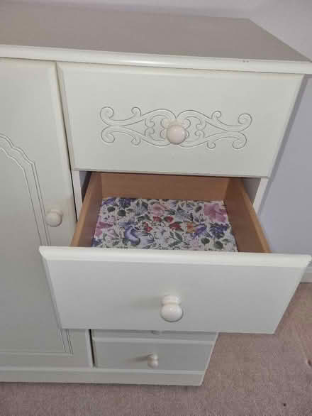 Photo of free Bedroom cupboard with drawers and wardrobe pole. (Great Meols CH47) #3