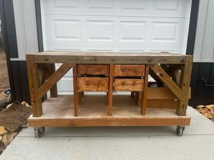 Photo of free Wooden workbench (Springfield near greenbrier) #1