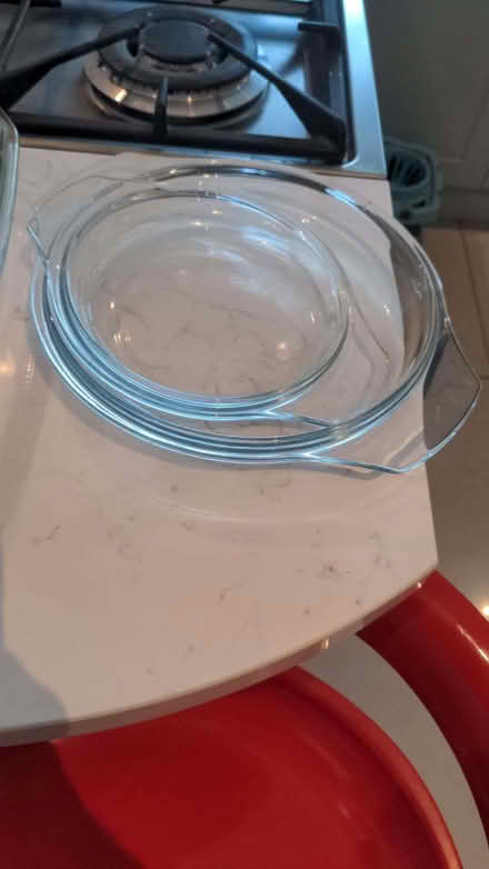 Photo of free Pyrex lids and pie dish (Lake End SL6) #2