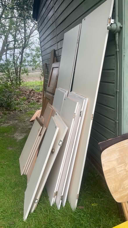 Photo of free MDF cupboard doors and various wood (Selmeston) #1