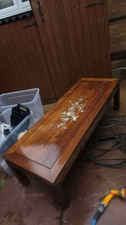 Photo of free solid oak oriental mother of pearl coffee table from NG5 (Arnold NG5) #1