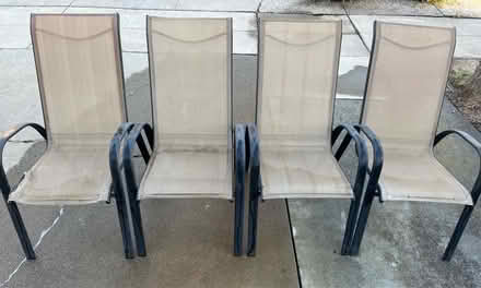 Photo of free Four Patio Chairs (Evergreen) #1