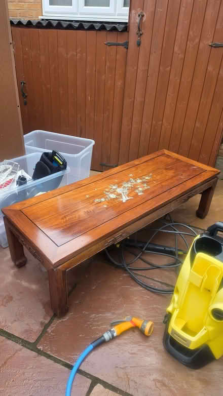 Photo of free solid oak oriental mother of pearl coffee table from NG5 (Arnold NG5) #2