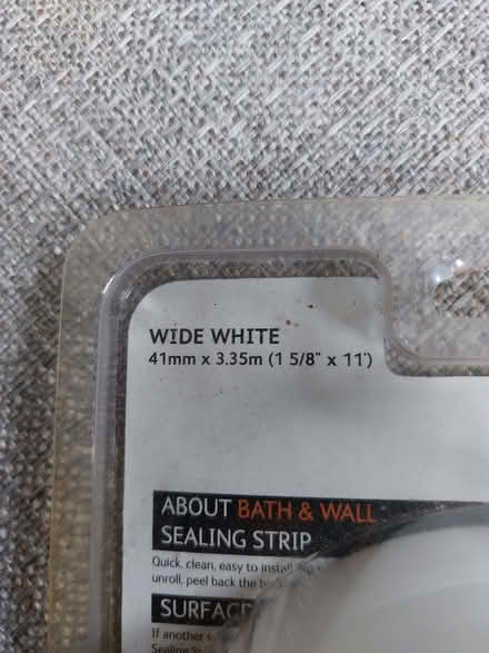Photo of free Bath & Wall sealing strip (Humphrey's End GL6) #3