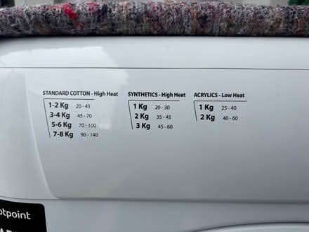 Photo of free Hot point Tumble Dryer (Middlewich CW10) #3