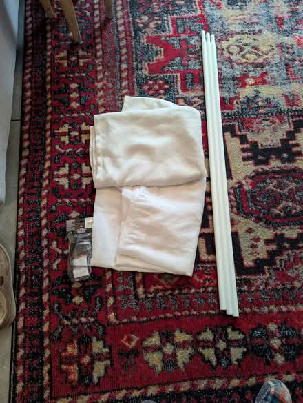 Photo of free Curtains, rods, and brackets (Boise Eliot) #1