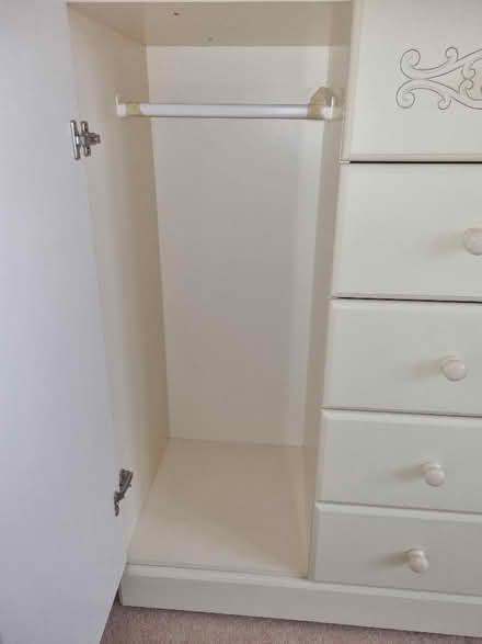 Photo of free Bedroom cupboard with drawers and wardrobe pole. (Great Meols CH47) #2