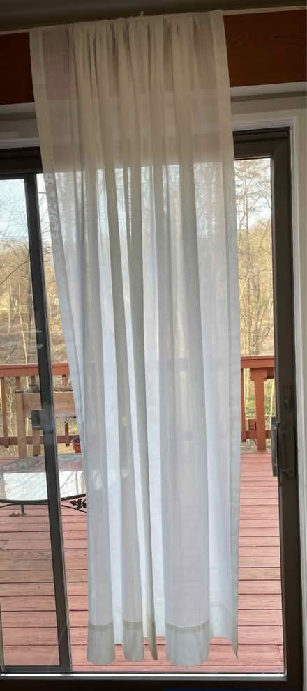 Photo of free 4 Sheer Curtain Panels 80”x58” (Reston, VA) #1