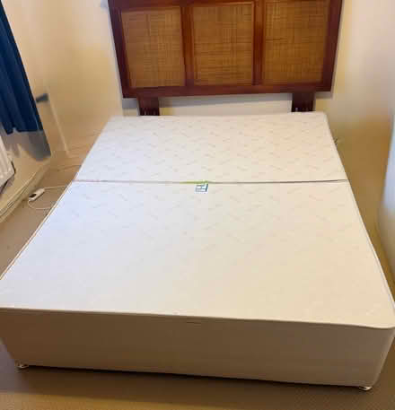 Photo of free King Size Divan base and headboard (Newport Pagnell MK16) #1