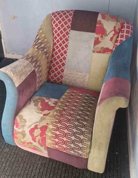 Photo of free Armchair and foot stool (Homerton E9) #1
