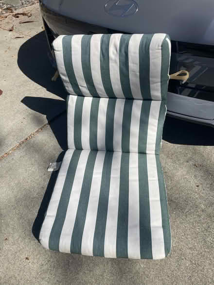 Photo of free Green striped lounge cushions (Alameda) #1