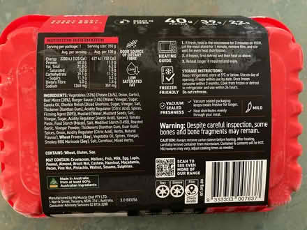 Photo of free Frozen Muscle Chef meals (Mount Waverley) #2