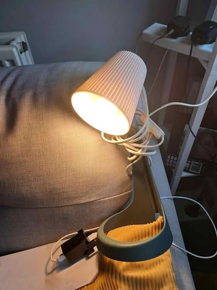 Photo of free Blue plastic table lamp (TA1) #1