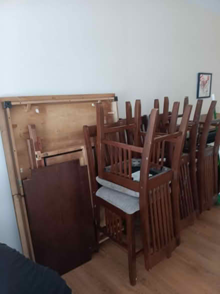 Photo of free Kitchen table set with 6 chairs (Wakefield MA) #3